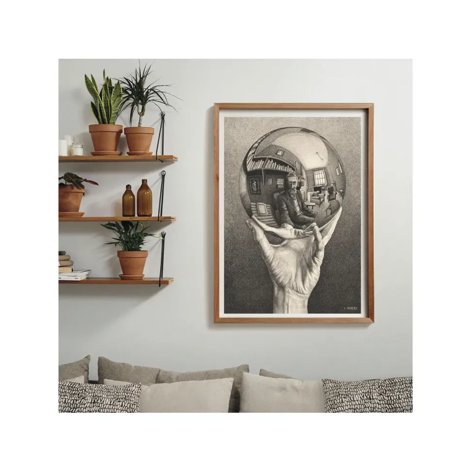 Clementoni Puzzle Novo Art Series M. C. Escher, "Hand With Reflecting Sphere" 1000 Pezzi, Puzzle Adulti