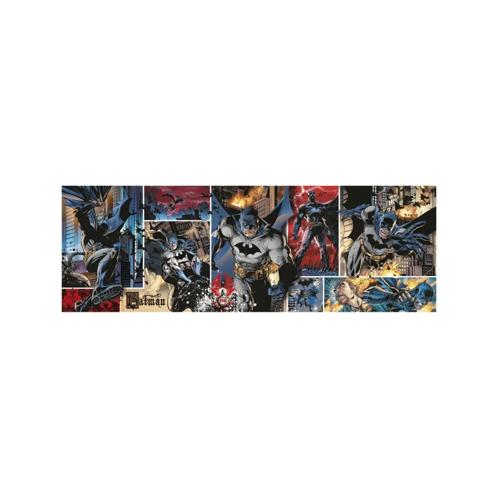 Clementoni Puzzle Panorama Batman 1000 Pezzi, Puzzle Adulti