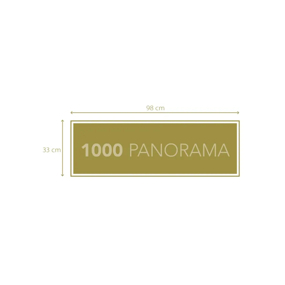 Clementoni Puzzle Panorama Batman 1000 Pezzi, Puzzle Adulti