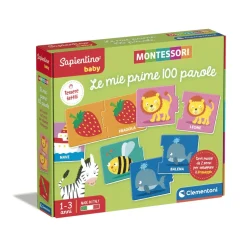 Clementoni Sapientino Baby Montessori Le Mie Prime 100 Parole