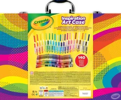 Crayola Valigetta Colori Arcobaleno Kit Creativo Con 140 Pezzi Assortiti, Eta Consigliata: 5-10 Anni