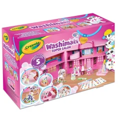Crayola Washimals Super Salone Di Bellezza 5 Modi Per Giocare E Decorare! Colora E Fai Il Bagnetto Ai Tuoi Adorabili Cuccioli!