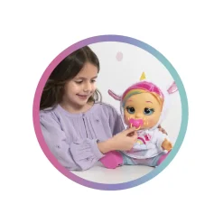 Cry Babies First Emotions Dreamy Bambola Interattiva Con Circa 70 Espressioni Realistiche: Piange, Mangia, Dorme, Ride Come Un Bebe Vero; Ha 4 Accessori E Indossa Vestitini Veri