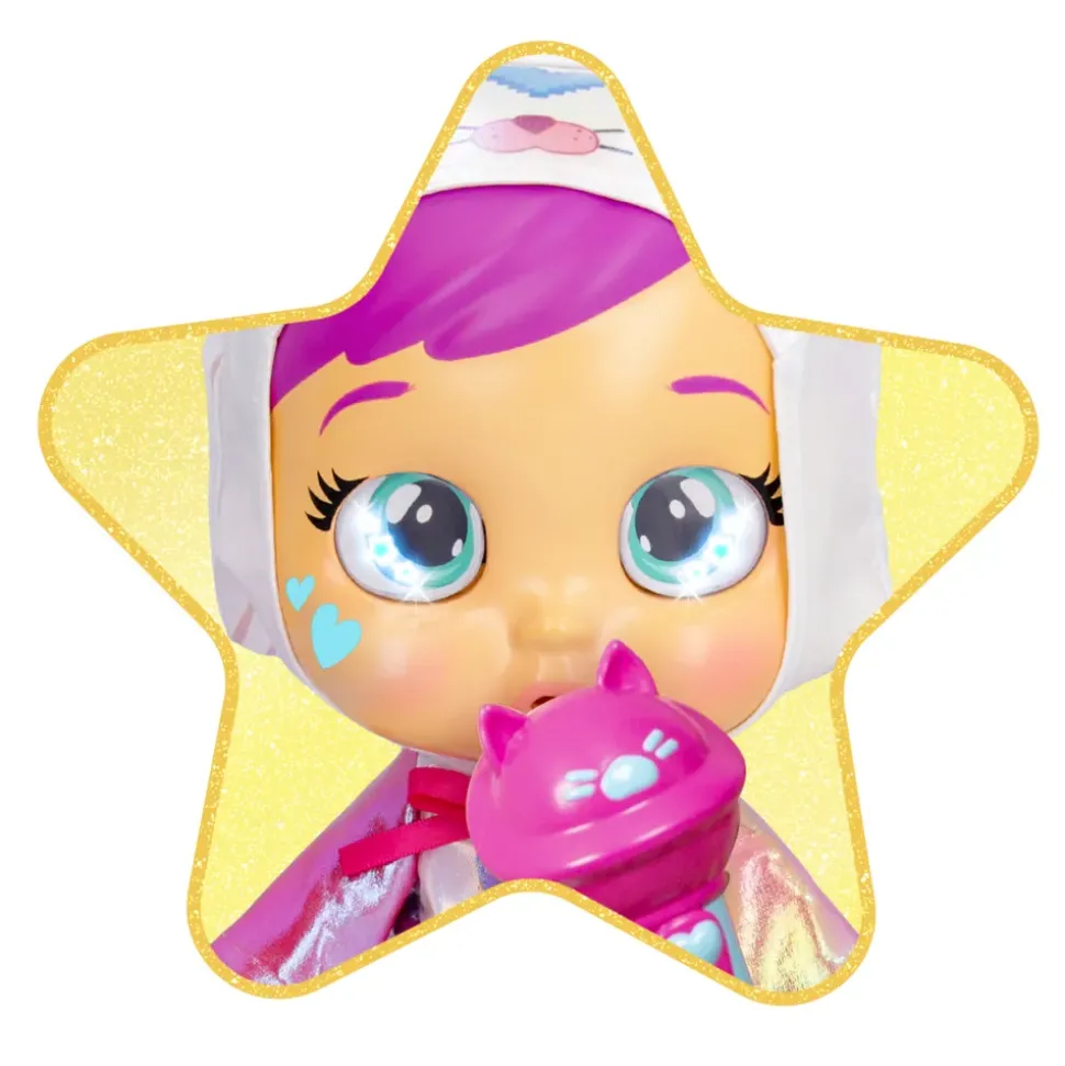 Cry Babies Stars Singing Daisy, Bambola Interattiva Con Vestito Scintillante Che Piange Lacrime Vere E Canta