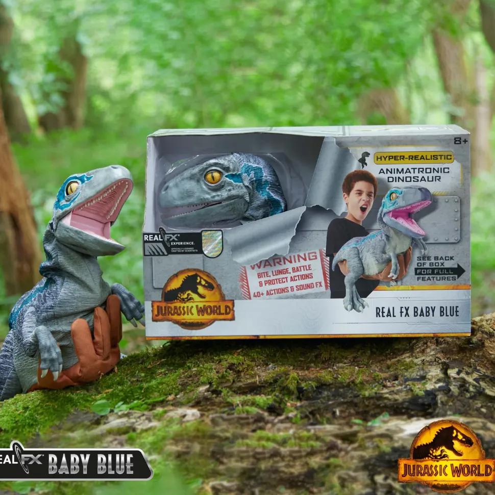 Dinosauro Animato Baby Blue Real Fx Wow! Stuff