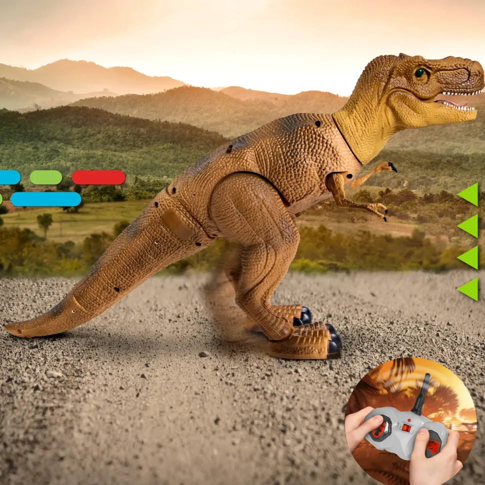 Dinosauro T-Rex Radiocomandato Con Suoni Realistici