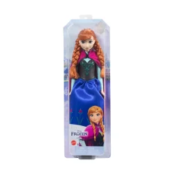 Disney Frozen Anna, Bambola Con Abito Elegante E Accessori Ispirati Al Film Dsney Frozen 1, Giocattolo Per Bambini, 3+ Anni, Hlw49