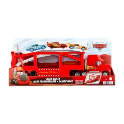Disney Pixar Cars Mack Trasportatore, Camion Da 33 Cm Con Rampa Per Trasportare 12 Macchinine
