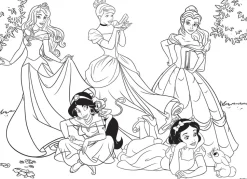 Disney Puzzle Df Maxi Floor 108 Princess Princess Forever