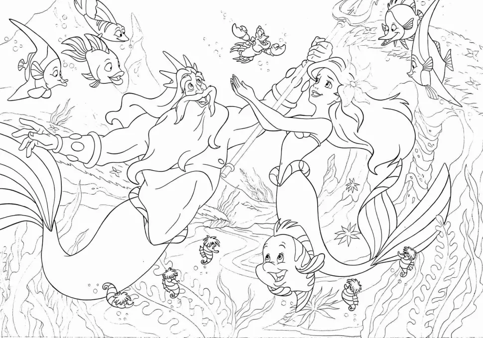 Disney Puzzle Df Maxi Floor 108 The Little Mermaid