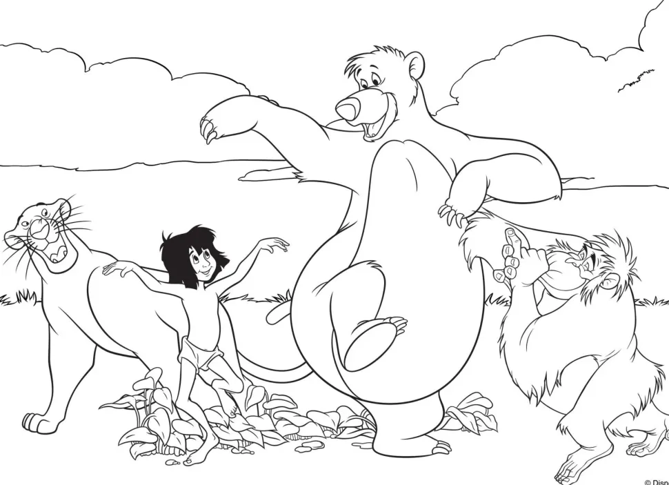 Disney Puzzle Df Maxi Floor 35 Jungle Book