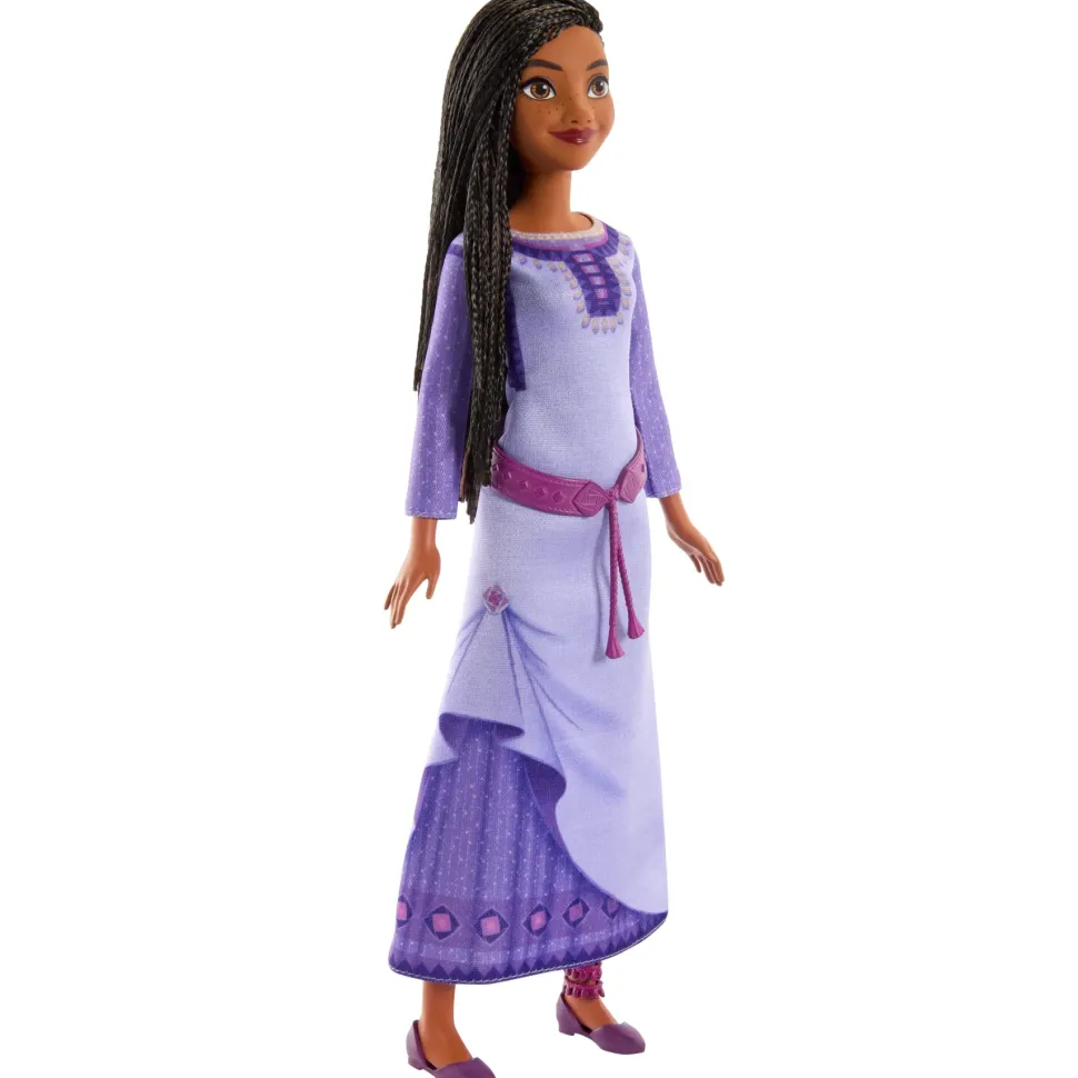 Disney Wish Asha Di Rosas, Bambola Snodata Con Capelli Intrecciati E Accessori