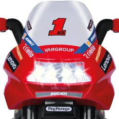 Divertimento In Pole Position Con La Moto Elettrica Ducati Con Luci E Suoni Peg Perego