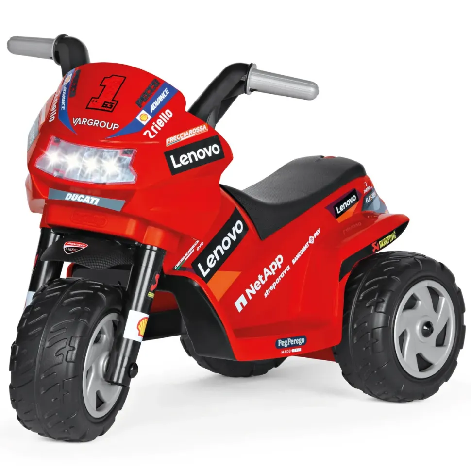 Ducati Mini Evo, Maxi Divertimento! La Moto Elettrica Per Bambini Con Luci E Suoni.