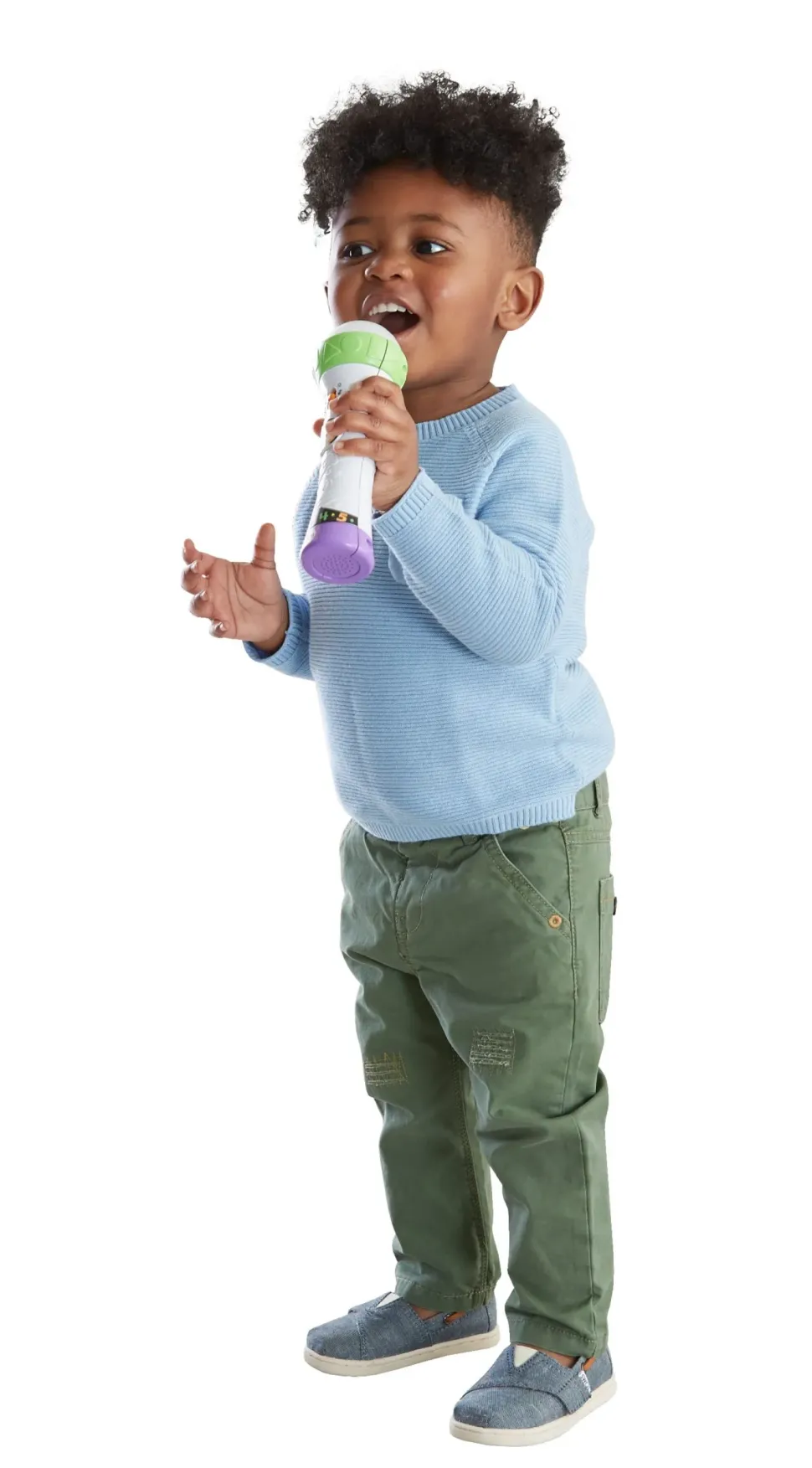 Fisher Price Microfono Baby Rock, Giocattolo Per Imparare Cantando Con 2 Modalita Di Gioco, Bambini 18 + Mesi, Multicolore