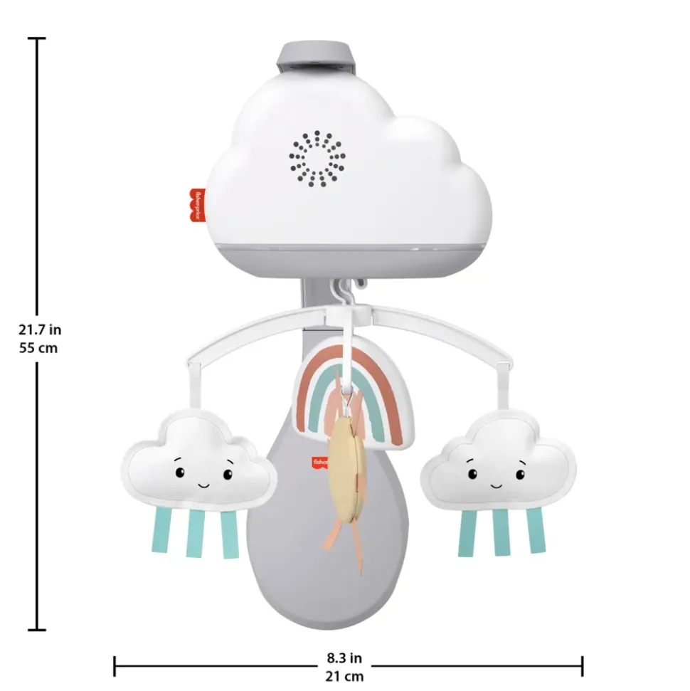 Fisher-Price Giostrina Dolce Arcobaleno Per Culla Fianco Letto, Per Neonati E Bambini