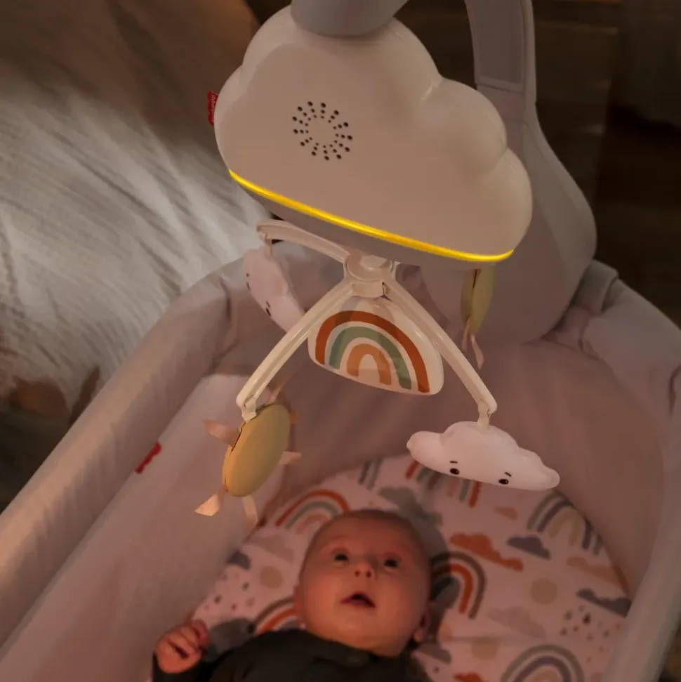 Fisher-Price Giostrina Dolce Arcobaleno Per Culla Fianco Letto, Per Neonati E Bambini