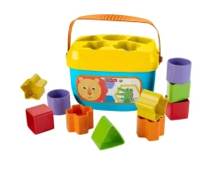 Fisher-Price, Secchiello Con Cercaforme, 10 Blocchi Assortiti, Bambini 6 Mesi+