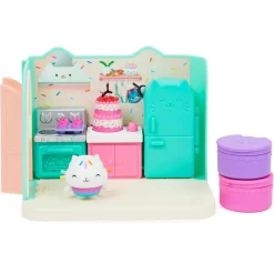 Gabby'S Dollhouse, La Cucina Di Gattino Dolcetto, Mini Playset Stanze Della Casa, Giochi Per Bambini Dai 3 Anni In Su