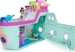 Gabby'S Dollhouse, La Nave Da Crociera Di Gabby, Con 2 Personaggi, Giocattoli A Sorpresa E Accessori Per La Casa Delle Bambole, Giocattoli Per Bambine E Bambini Dai 3 Anni In Su