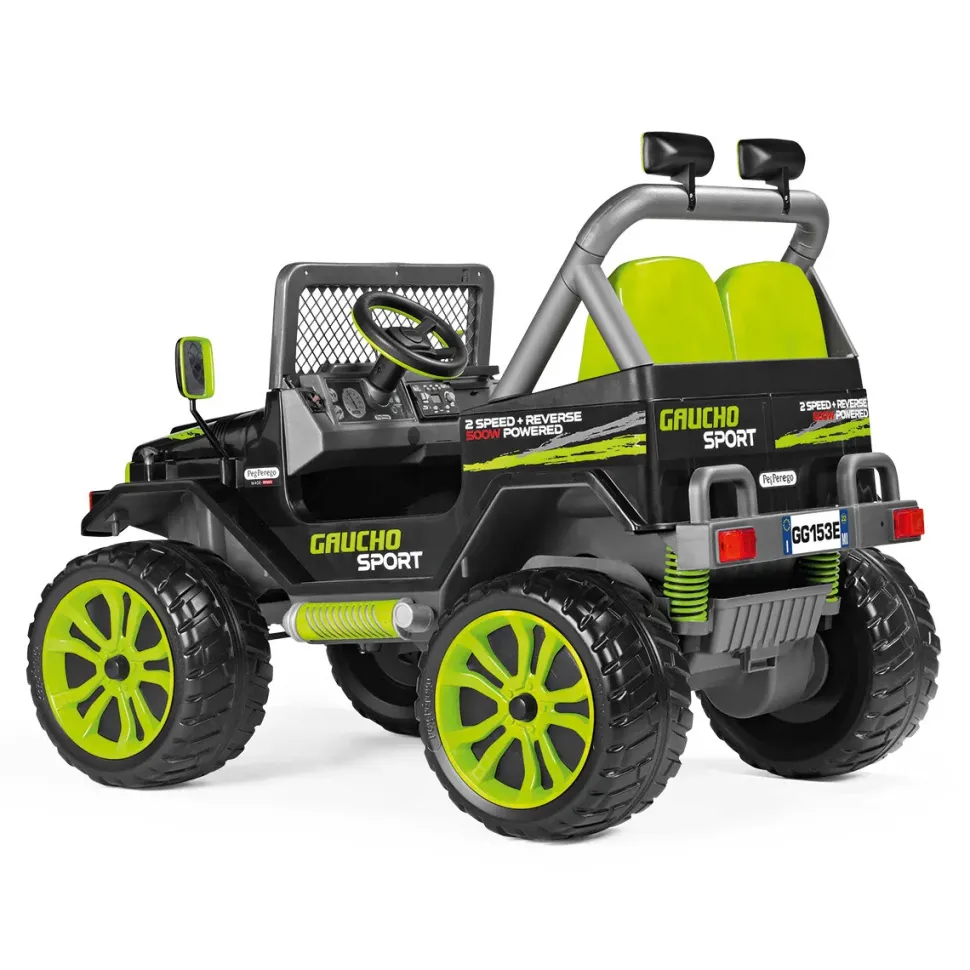Gaucho Sport. Divertimento Esagerato Anche Sullo Sterrato! Fuoristrada Elettrico Per Bambini A 2 Posti. Dai 3 Anni, 12 V Peg Perego