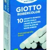 Giotto Gessetti Tondi Bianchi Astuccio Con Doppia Confezione ( 2 X 10 Pz)