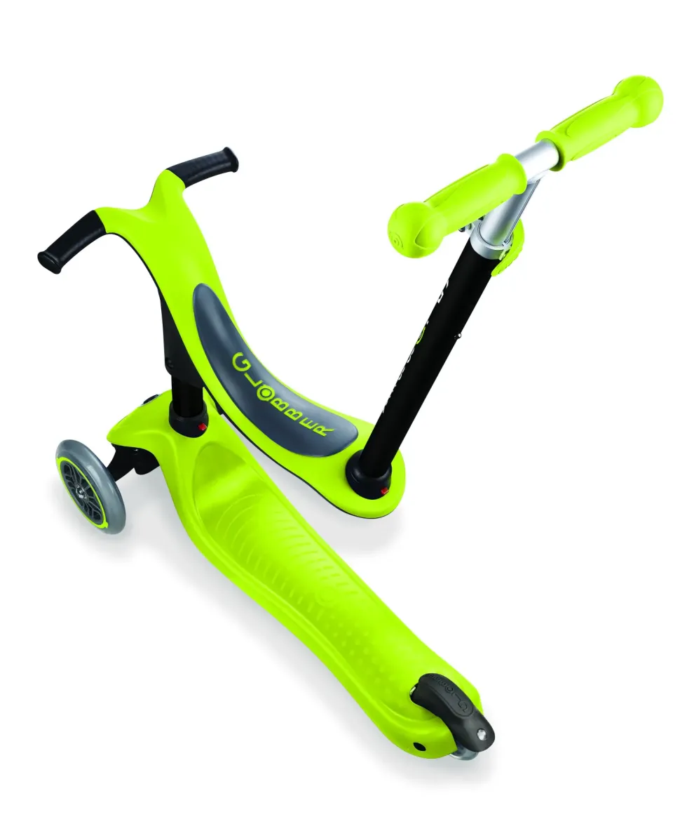 Go Up Sporty Verde Lime Primi Passi, Cavalcabile E Monopattino Pieghevole Per Bambini Dai 15 Mesi In Su Fino A 6 Anni