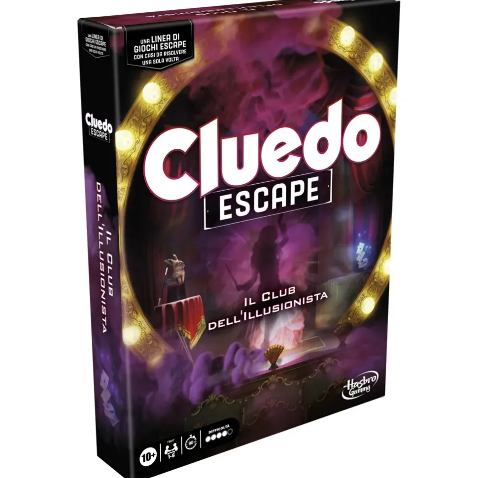 Hasbro Gaming Cluedo Escape Il Club Dell'Illusionista, Gioco Di Mistero In Versione Escape Room