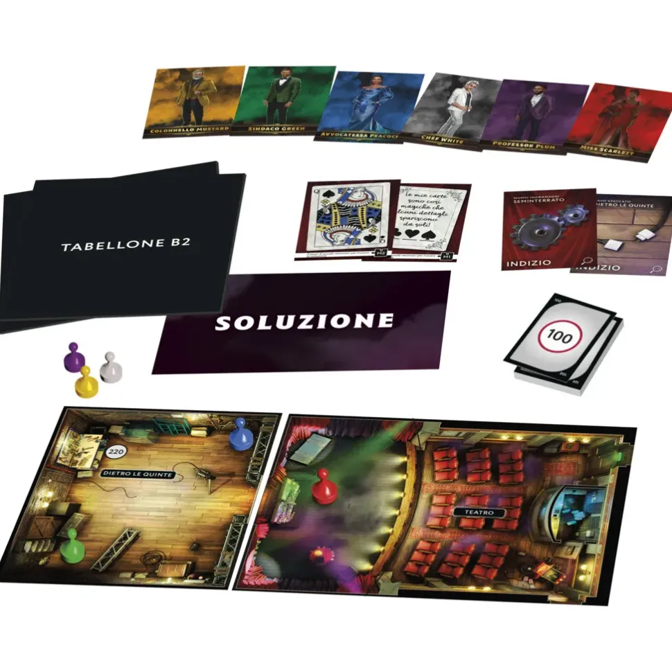 Hasbro Gaming Cluedo Escape Il Club Dell'Illusionista, Gioco Di Mistero In Versione Escape Room