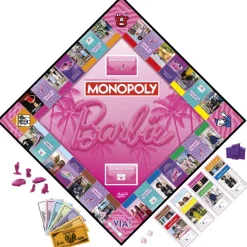 Hasbro Gaming Monopoly Barbie, Gioco Da Tavolo, Giochi Per Famiglie Per 2-6 Giocatori, Dagli 8 Anni In Su