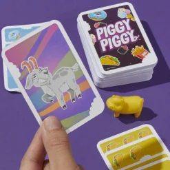 Hasbro Gaming Piggy Piggy, Gioco Di Carte Divertente Per Famiglie, Da 2 A 6 Giocatori, Dai 7 Anni In Su