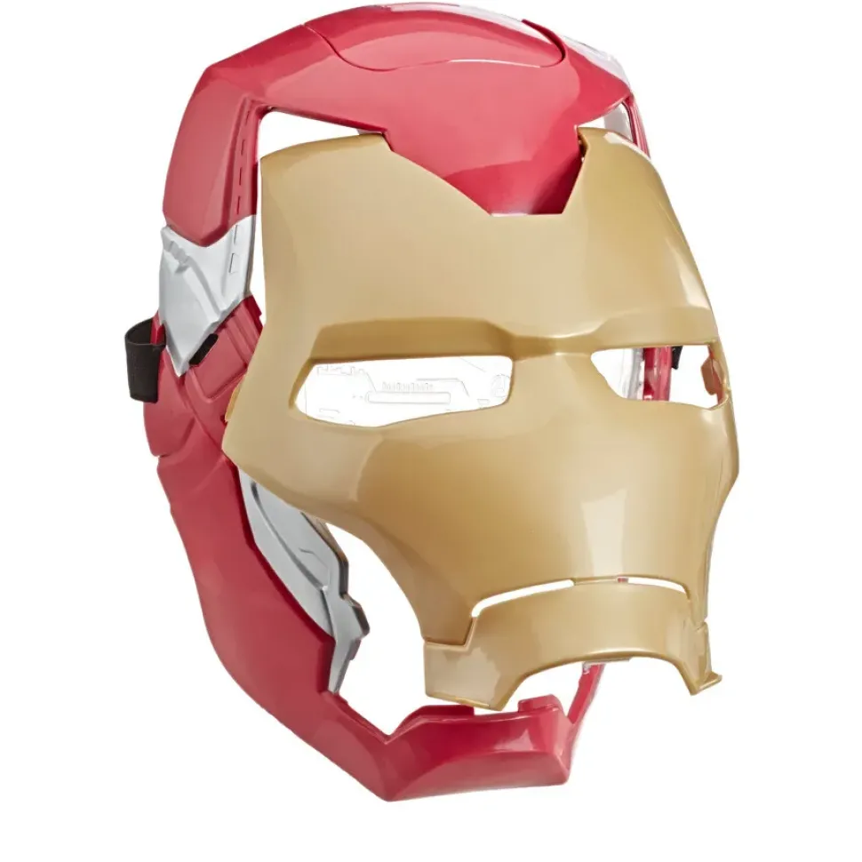 Hasbro Marvel Avengers, Maschera Flip Fx Di Iron Man, Con Effetti Luminosi, Replica Per Giochi D'Imitazione