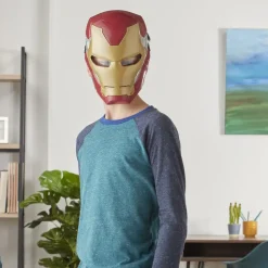 Hasbro Marvel Avengers, Maschera Flip Fx Di Iron Man, Con Effetti Luminosi, Replica Per Giochi D'Imitazione