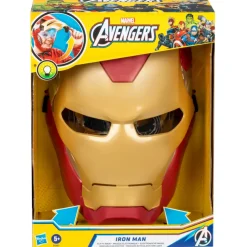 Hasbro Marvel Avengers, Maschera Flip Fx Di Iron Man, Con Effetti Luminosi, Replica Per Giochi D'Imitazione
