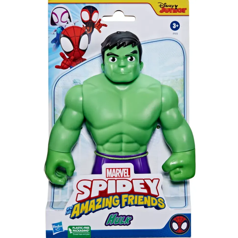 Hasbro Marvel Spidey E I Suoi Fantastici Amici Action Figure Di Supersized Hulk, Giocattolo Per Eta Prescolare Dai 3 Anni In Su