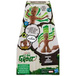 Hasbro Marvel Studios I Am Groot, Groot Balla E Cresce, Action Figure Interattiva Da 34 Cm, Giocattoli Marvel