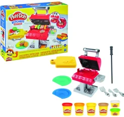 Hasbro Play-Doh Kitchen Creations Barbecue, Per Bambini Dai 3 Anni In Su, Con 6 Colori Atossici