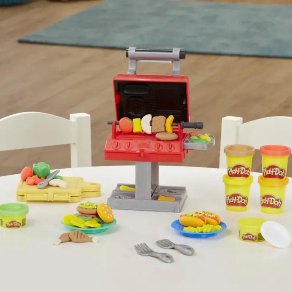 Hasbro Play-Doh Kitchen Creations Barbecue, Per Bambini Dai 3 Anni In Su, Con 6 Colori Atossici