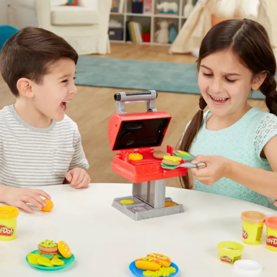 Hasbro Play-Doh Kitchen Creations Barbecue, Per Bambini Dai 3 Anni In Su, Con 6 Colori Atossici