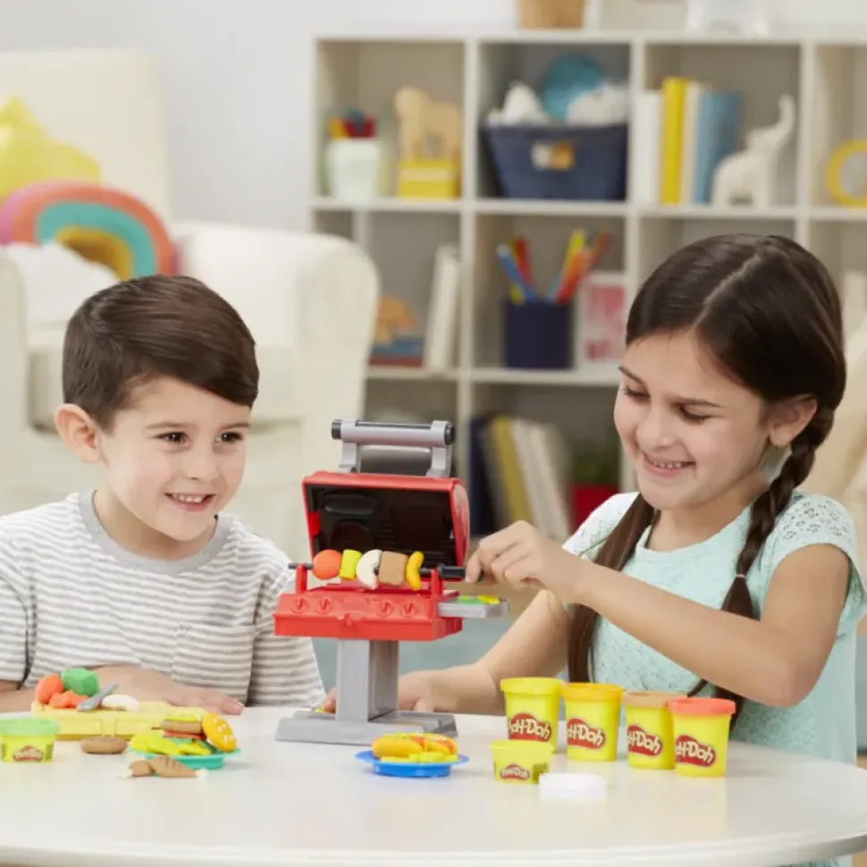 Hasbro Play-Doh Kitchen Creations Barbecue, Per Bambini Dai 3 Anni In Su, Con 6 Colori Atossici