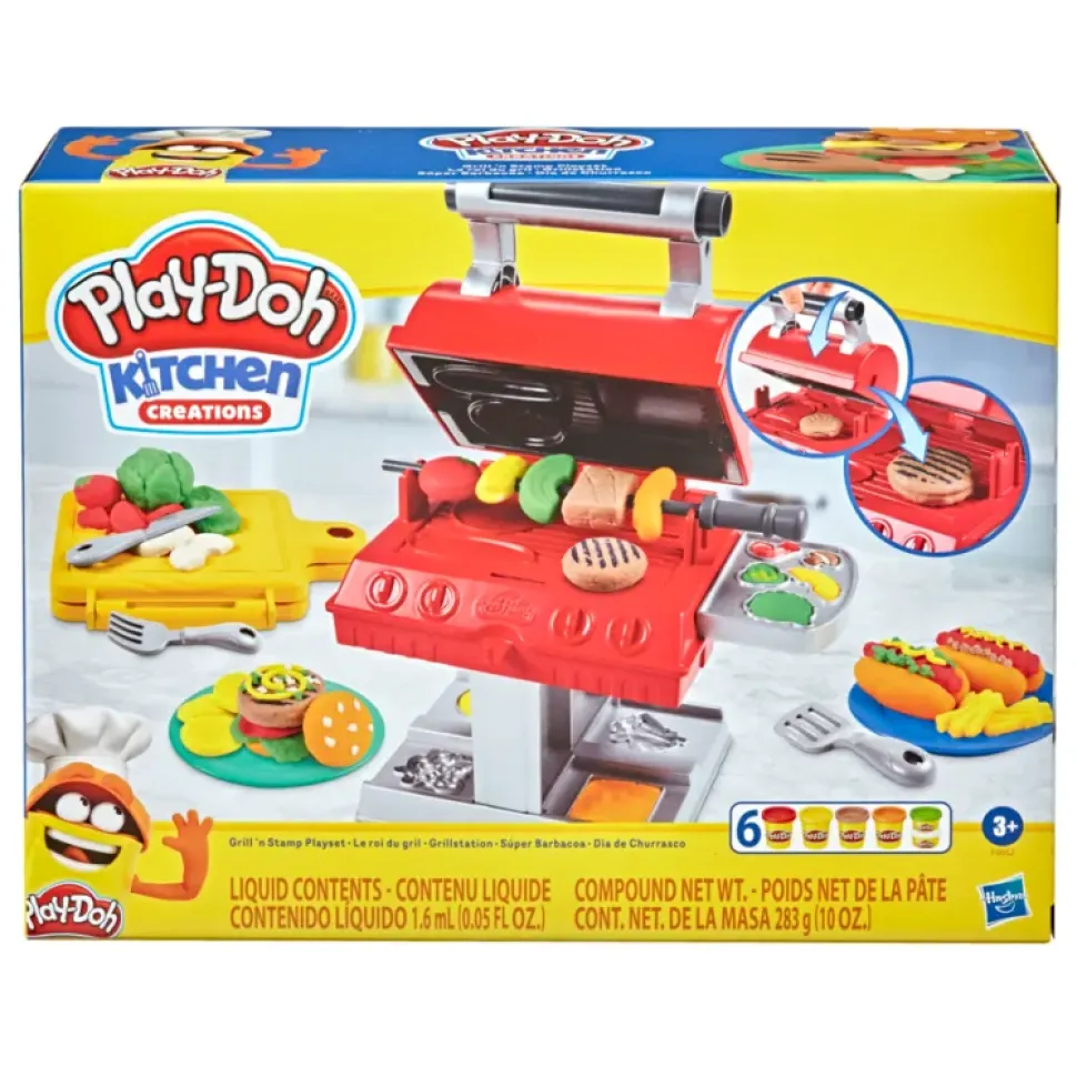 Hasbro Play-Doh Kitchen Creations Barbecue, Per Bambini Dai 3 Anni In Su, Con 6 Colori Atossici