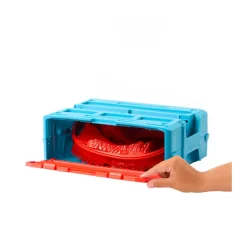 Hot Wheels Box Track Builder Con 1 Veicolo Hot Wheels Incluso, Confezione Modulabile Con E Accessori A Tema Fuoco Inclusi, Giocattolo Per Bambini, 4+ Anni, Hmc04