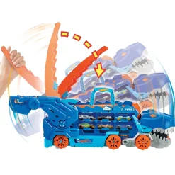 Hot Wheels® City Mega T-Rex Dino Trasportatore Con 2 Macchinine