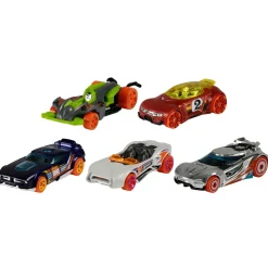 Hot Wheels- Confezione Da 5 Macchinine In Scala 1:64, Veicoli Assortiti, 3+Anni