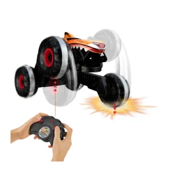 Hot Wheels Monster Trucks Tiger Shark L'Inarrestabile Veicolo Radiocomandato, Fuoristrada 4 4 Radiocomandato, Giocattolo Per Bambini Dai 4 Anni In Su