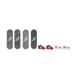 Hot Wheels Skate Multi-Pack Assortimento Tony Hawk, Set Con 4 Fingerboard Assemblate E 2 Paia Di Scarpe Da Skate Rimovibili E In Stili Diversi, 5+ Anni, Hgt84