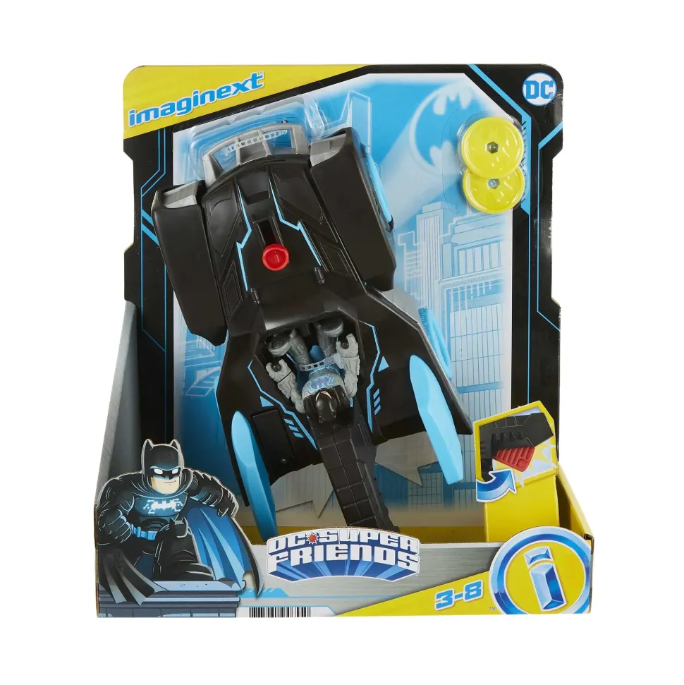 Imaginext Dc Super Friends Batmobile Bat-Tech E Batman