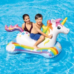 Intex Cavalcabile Gonfiabile Mare Unicorno, Multicolore, 163 86 Cm