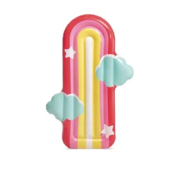 Intex Materassino Mare Gonfiabile Rainbow Con Nuvole, Multicolore, 175X117X20 Cm