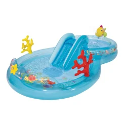 Intex Play Center Under The Sea Piscina Gonfiabile, Con Palline, Pvc, Multicolore, 310X193X71 Cm